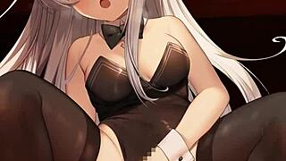 So, this bunny girl Hibiki-chan rides hard in wild cartoon action, ya know!