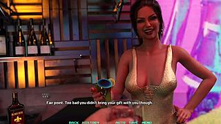 Hot black haired babe wants to dance before i fuck her huge tits in name88s triangle 01