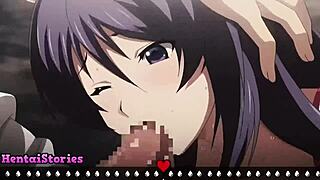 Mika's first blowjob with facial gameplay is so intense!