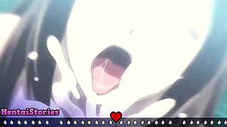 Mika's first blowjob with facial gameplay is so intense!