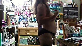 Pinklippedprincess having fun with pierced nipples, big tits, and dildo toys for the night