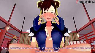 Chun-Li gets fucked hard in Fortnite street fighter fantasy.