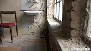 Babe Struggles In Kinky Lesbian Bondage With Toys And Fingering