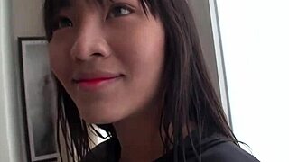 Her Long Black Hair Shines with Beauty. Small 18+ Boobs and Slim Body Captivate Everyone.