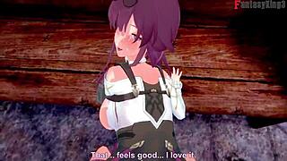 Feeling Intense Ahegao Pleasure As Kafka Fucks Hard In POV Hentai Fantasy