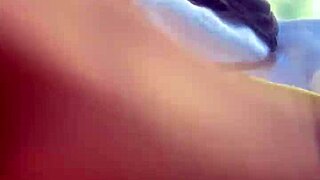 Thick prostitute in public outdoor pussy fingered to cum