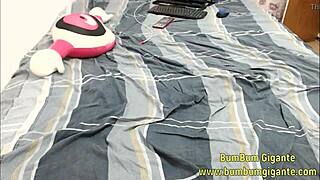 Married Woman Strips And Cums With Online Boy.