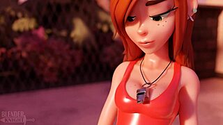 वेंडी पूल में डिपर लेती है ब्लेंडरनाइट ल्यूडहार्ट पैरोडी में