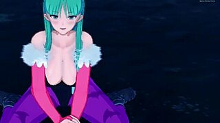 Morrigan, the horny succubus, begs for your cum in missionary and masturbation scenes