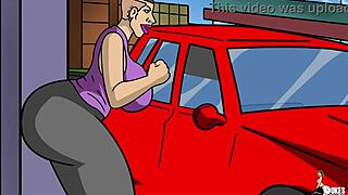 Pawg Stripper Encounters Trouble in Cartoon Anime