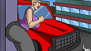 Pawg Stripper Encounters Trouble in Cartoon Anime