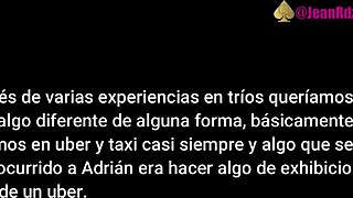 Horny trip in uber with fat milf