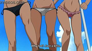Nagataro’s fanservice at the beach in the anime