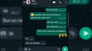 My girlfriend reacts to my friends' big cocks.