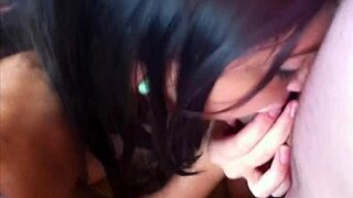 Brunette amateur loves anal