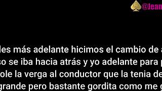 Horny trip in uber with fat milf