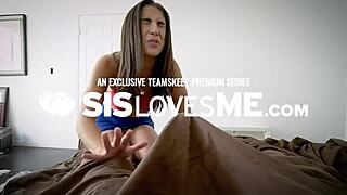 layla london aids stepbro with a steamy cum release right after his shower in a taboo twist