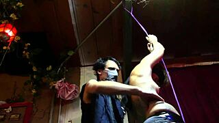 why is inked babe nyx tied and tickled topless?