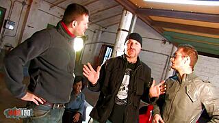 Ginger Hell's Crazy Threesome with Ian Scott and Leo Galvez