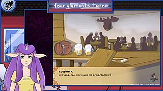 Avatar trainer gets blowjob from guard