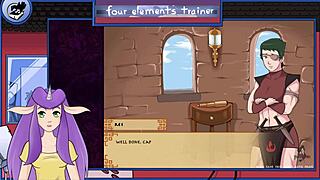 Avatar trainer gets blowjob from guard