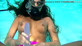 Watch Nora Shmandora Pleasure Herself Underwater With Purple Dildo!