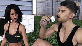 intertwined blonde in 3d hentai