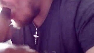 Big black cock blowjob scene