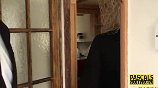 Real Busty Milf Sub Sucks Cock