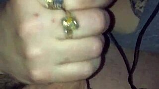 Slow-Motion Blowjob by BBW Couple Ends in Messy Cumshot