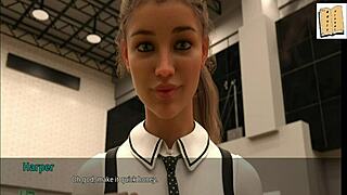 Elizabeth's unhappy day in erotic cartoon college