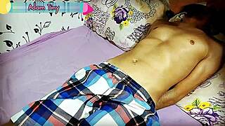 cheating wife records daring roleplay with tied-up friend.