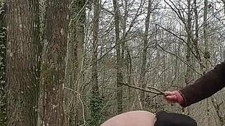 Submit Slave! Femdom Dominates in Forest BDSM Scene