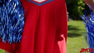 Charity bangs creampied cheerleader