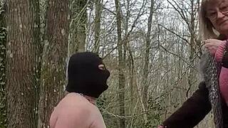 Submit Slave! Femdom Dominates in Forest BDSM Scene