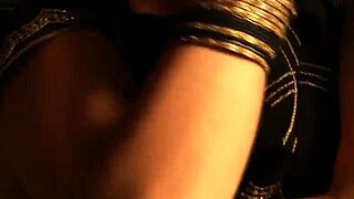 Brunette beauty from India performs a slow and sexy strip tease