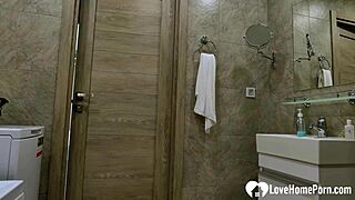 she ADORES DEEPTHROATING on her KNEES