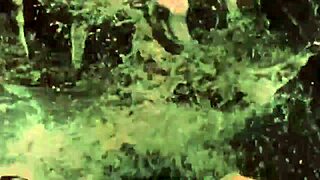 Look at this retro beauty taming the beast in vintage style