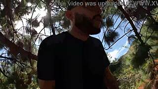 i go out to exercise with my two friends, and we end up in a humiliating bareback threesome outdoors