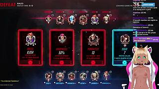 Vtuber Lewdneko plays Overwatch and gets intensely spanked part 2