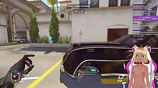 Vtuber Lewdneko plays Overwatch and gets intensely spanked part 2