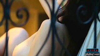 mature model teases with her curves in lingerie