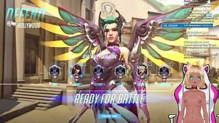 Vtuber Lewdneko plays Overwatch and gets intensely spanked part 2