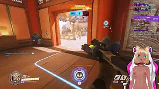 Vtuber Lewdneko plays Overwatch and gets intensely spanked part 2