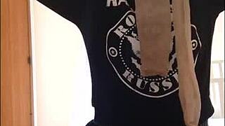 With stockings on my face i have a very pig face and nose