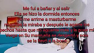 La encontré con las chichis de fuera y la grabé sin que se diera cuenta