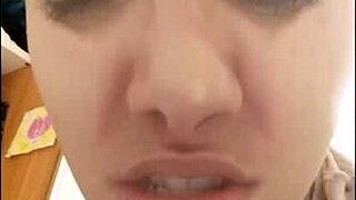 With stockings on my face i have a very pig face and nose