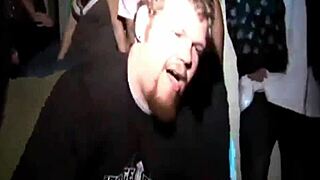 Dude enjoys lapdance at party