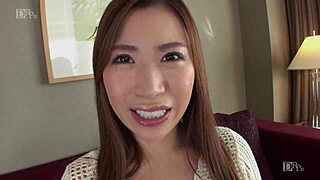 Kozumi Saya sucks cock with big shaved tits