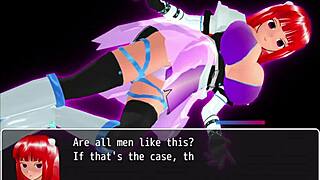 Girl B Hero Battles Monster Lord In Intense Anime Scene 37